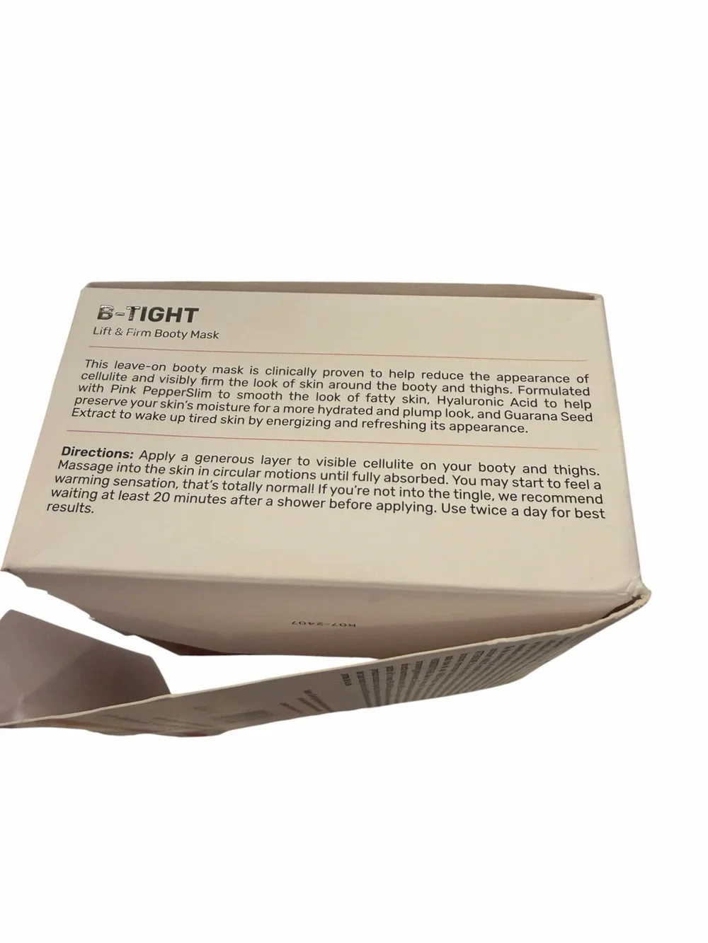 Maelys B-TIGHT Lift & Firm Booty Mask Sealed Firms Tones Reduce Cellulite Look